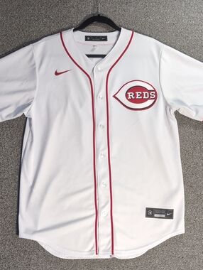 Nike Cincinnati Reds Mike Moustakas #9 MLB Stitched Baseball Jersey Medium White